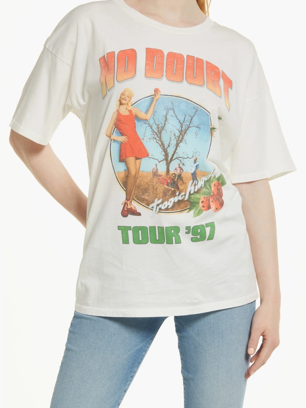 Daydreamer White No Doubt Tour '97 Graphic Tee Tragic Kingdom *Sold Out*